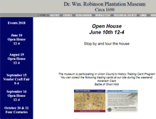 Tablet Screenshot of drrobinsonmuseum.org